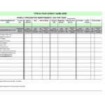 Sample Of Equipment Maintenance Log Template Excel Inside Equipment Maintenance Log Template Excel Sample