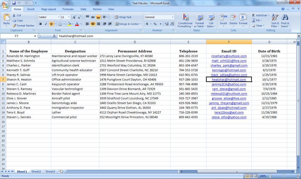 Sample of Excel Csv Format with Excel Csv Format Letters — excelguider.com