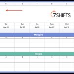 Sample Of Excel Employee Schedule Template With Excel Employee Schedule Template Templates