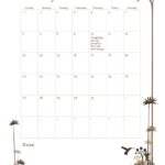 Sample Of Excel Monthly Calendar Template Within Excel Monthly Calendar Template Sheet
