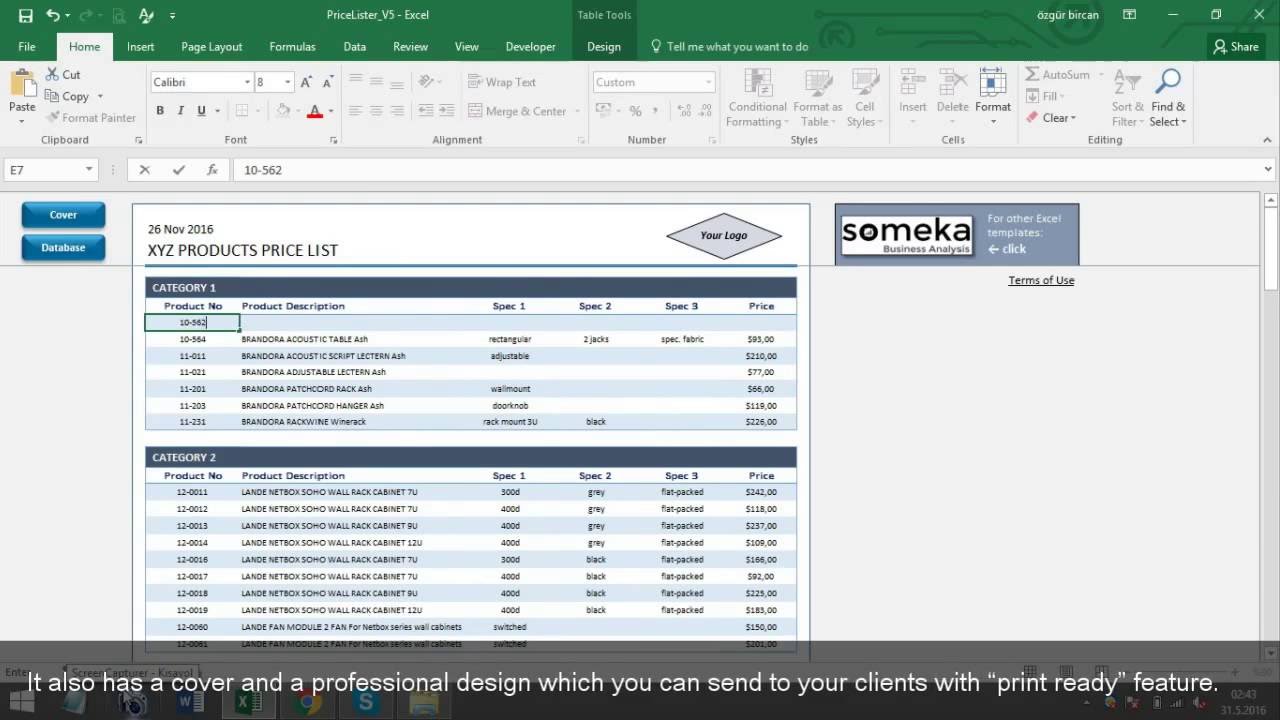 Sample of Excel Templates For Business to Excel Templates For Business Download