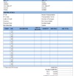 Sample Of Excel Templates For Invoices In Excel Templates For Invoices Template