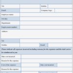 Sample Of Expense Reimbursement Form Template Excel For Expense Reimbursement Form Template Excel Format