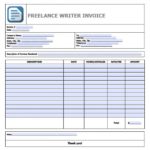 Sample Of Freelance Invoice Template Excel Inside Freelance Invoice Template Excel In Excel