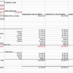 Sample of Rental Property Excel Spreadsheet within Rental Property Excel Spreadsheet Printable