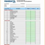 Sample Of Residential Construction Budget Template Excel With Residential Construction Budget Template Excel Sheet