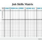 Sample Of Skills Matrix Template Excel With Skills Matrix Template Excel Printable
