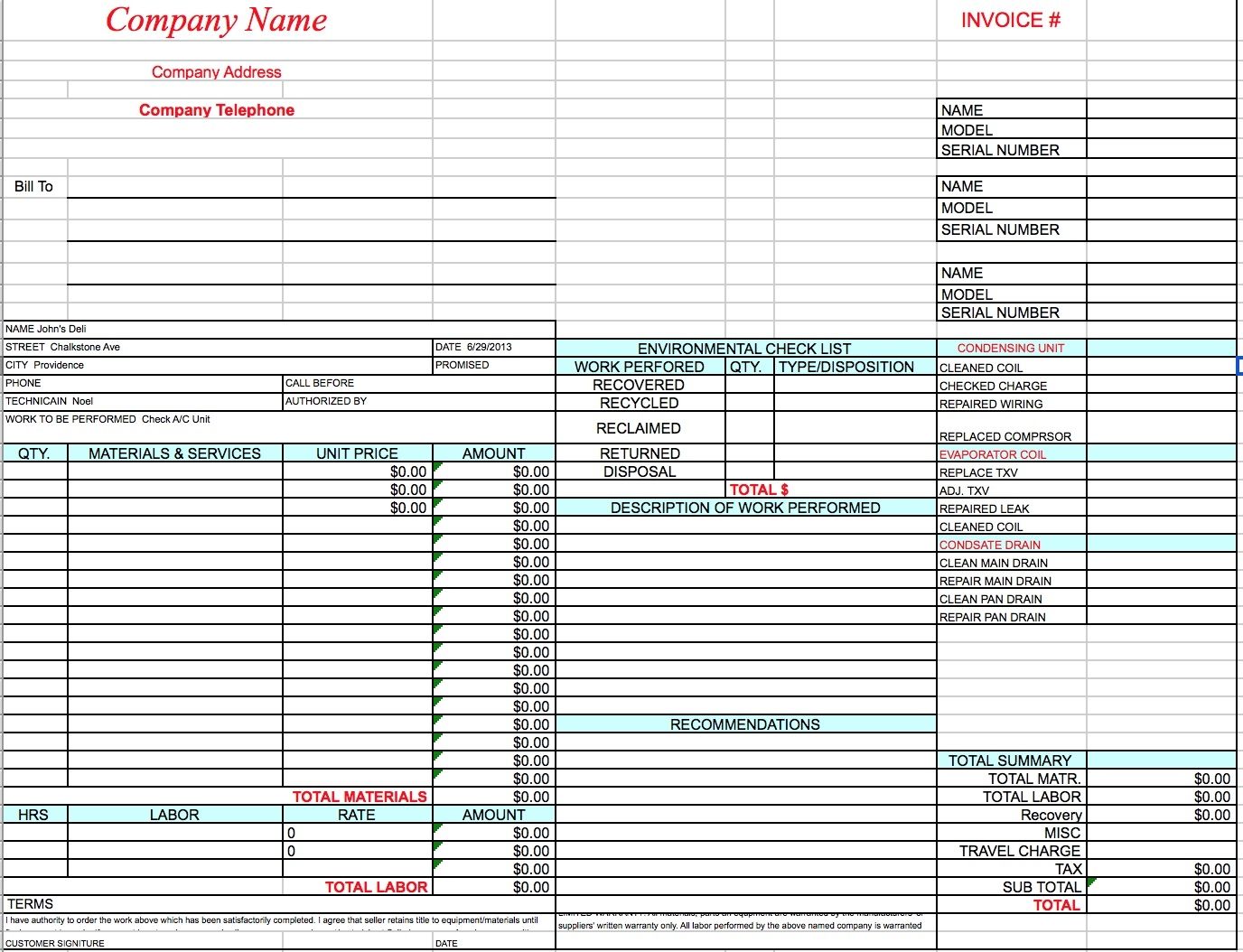 Sample of Superbill Template Excel and Superbill Template Excel in Workshhet