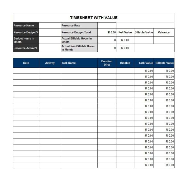 Time Log Template Excel Excelguider