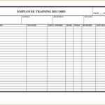 Sample Of Training Record Format In Excel With Training Record Format In Excel Letters
