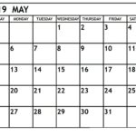 Samples of 2019 Calendar Template Excel throughout 2019 Calendar Template Excel Letters