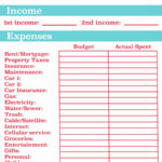 Samples Of 50 30 20 Budget Excel Template Inside 50 30 20 Budget Excel Template For Google Spreadsheet