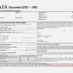 Samples Of Aia G702 Excel Template With Aia G702 Excel Template Sample