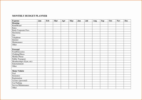 Bill Organizer Template Excel — excelguider.com