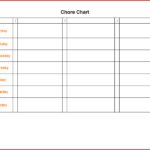 Samples Of Chore Chart Template Excel For Chore Chart Template Excel Xlsx
