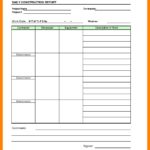 Samples Of Daily Report Template Excel Intended For Daily Report Template Excel Letter
