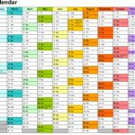 Samples Of Excel Calendar Template Intended For Excel Calendar Template Xls
