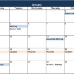 Samples Of Excel Spreadsheet Calendar Template Inside Excel Spreadsheet Calendar Template Letter