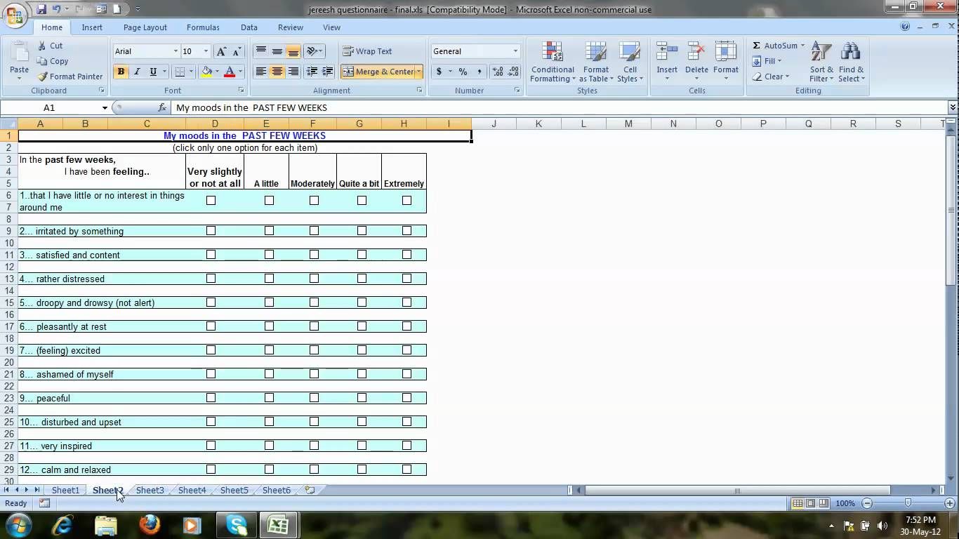 Samples Of Excel Survey Template Inside Excel Survey Template Samples