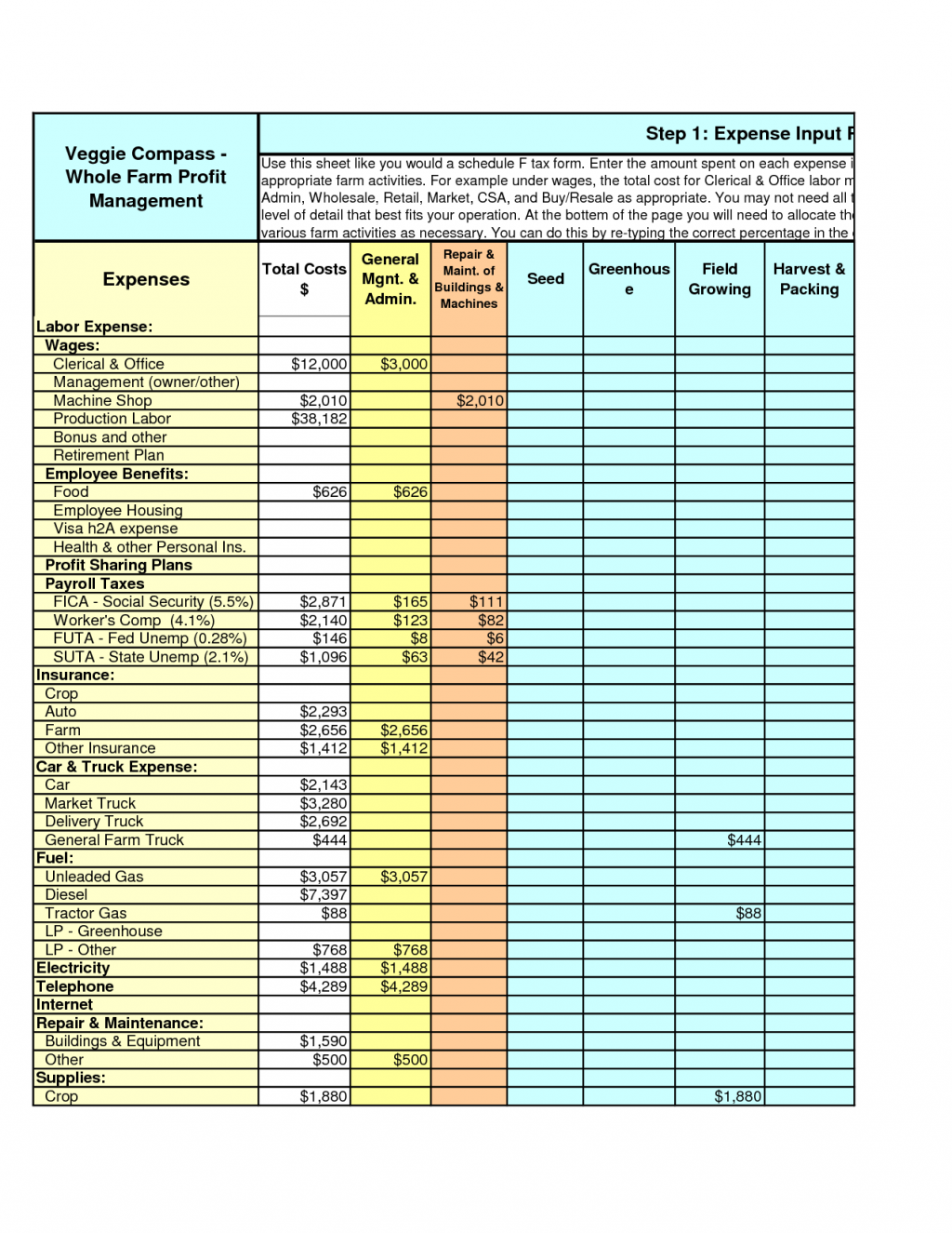 Samples Of Excel Tax Template And Excel Tax Template Free Download