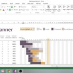 Samples Of Monthly Gantt Chart Excel Template Xls Intended For Monthly Gantt Chart Excel Template Xls Xlsx