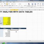 Samples Of Sensitivity Analysis Excel Template Intended For Sensitivity Analysis Excel Template Printable