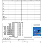 Samples Of Spreadsheet For T Shirt Orders With Spreadsheet For T Shirt Orders Form