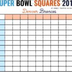 Samples Of Super Bowl Squares Template Excel With Super Bowl Squares Template Excel Download