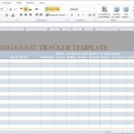 Samples Of Wedding Guest Excel Template Within Wedding Guest Excel Template Example