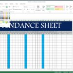 Simple Attendance Template Excel With Attendance Template Excel For Google Sheet