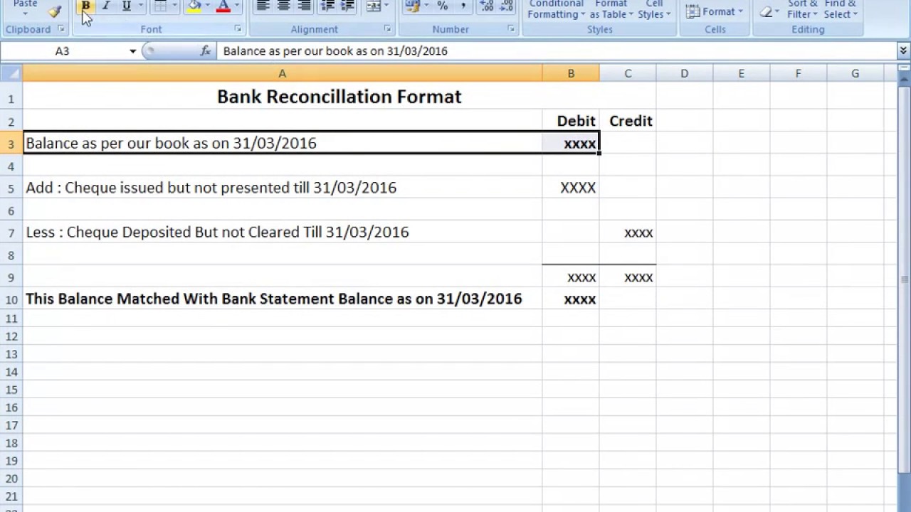 Simple Bank Statement Format In Excel With Bank Statement Format In Excel Printable