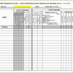 Simple Daily Activity Log Template Excel With Daily Activity Log Template Excel Examples