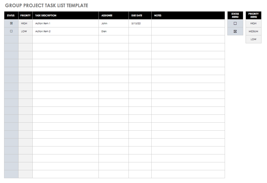 Simple Daily To Do List Template Excel With Daily To Do List Template Excel Free Download