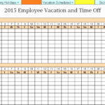 Simple Employee Vacation Planner Template Excel And Employee Vacation Planner Template Excel Free Download