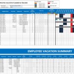 Simple Employee Vacation Planner Template Excel Within Employee Vacation Planner Template Excel Sample