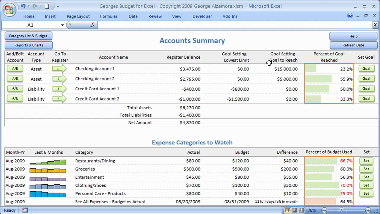 Simple Excel Checkbook Register Budget Worksheet In Excel Checkbook Register Budget Worksheet Form