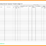 Simple Excel Ledger Template Throughout Excel Ledger Template Example