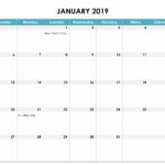 Simple Excel Monthly Calendar Template Inside Excel Monthly Calendar Template In Excel