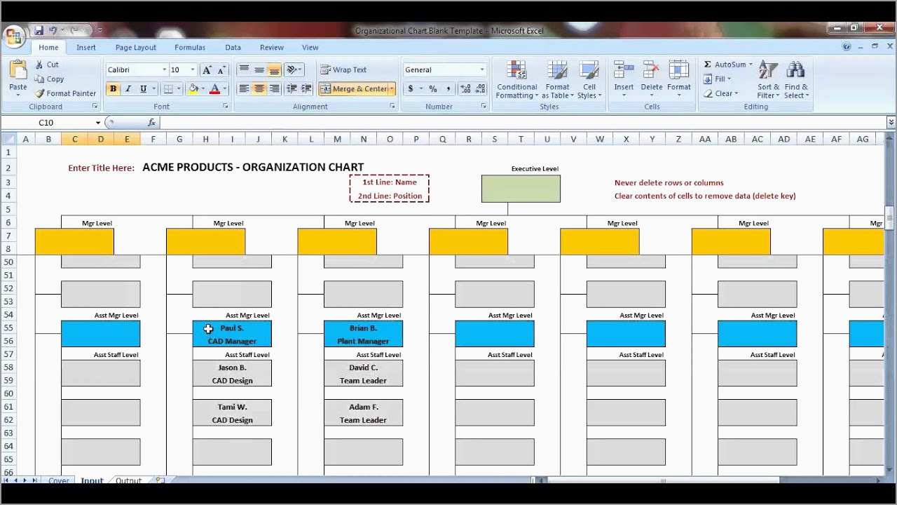 Simple Excel Templates Organizational Chart Free Download for Excel Templates Organizational Chart Free Download in Workshhet