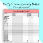 Simple Excel Weekly Budget Template With Excel Weekly Budget Template Document