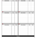 Simple Excel Workout Template throughout Excel Workout Template Document