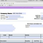 Simple Free Auto Repair Invoice Template Excel Inside Free Auto Repair Invoice Template Excel Samples