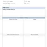 Simple Goal Setting Template Excel And Goal Setting Template Excel Document