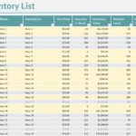 Simple Inventory Reorder Point Excel Template With Inventory Reorder Point Excel Template Sample