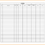 Simple Journal Entry Template Excel With Journal Entry Template Excel In Workshhet