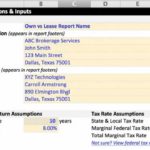 Simple Lease Analysis Excel Template In Lease Analysis Excel Template Sheet