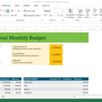 Simple Monthly Expenses Excel Template Throughout Monthly Expenses Excel Template In Excel