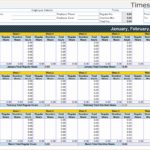 Simple Monthly Timesheet Template Excel In Monthly Timesheet Template Excel Format