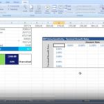 Simple Npv Sensitivity Analysis Excel Template To Npv Sensitivity Analysis Excel Template Xls