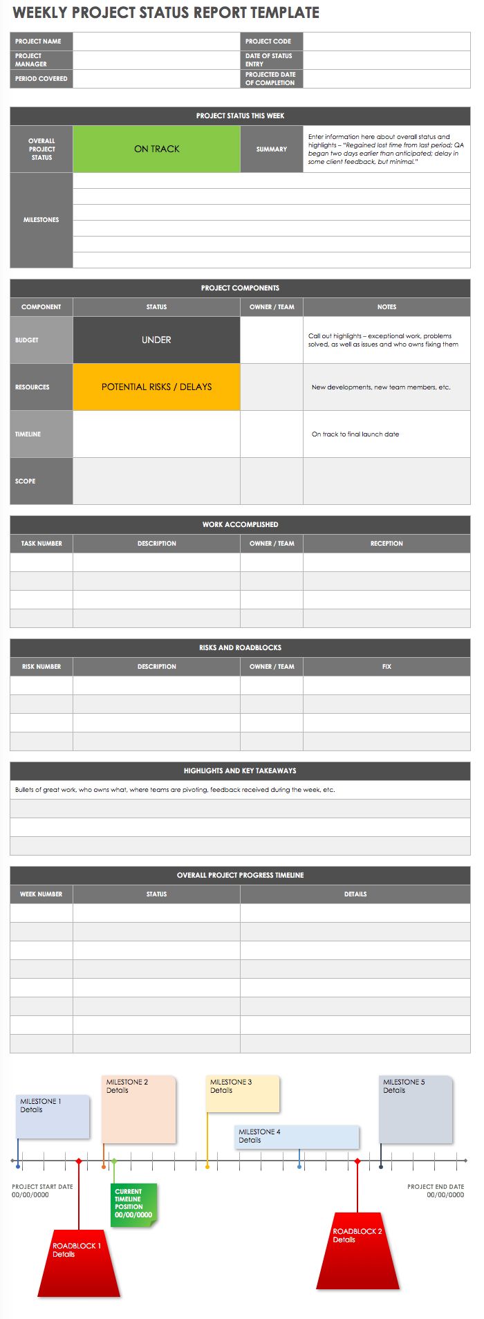 Simple Project Status Report Template Excel Throughout Project Status Report Template Excel Format